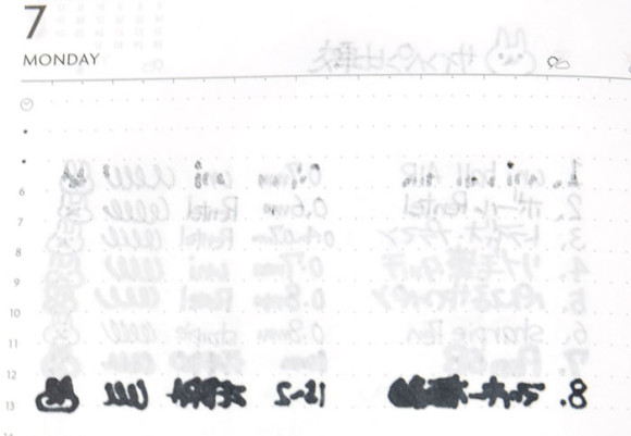 Edit手帳(エディット)とペンの相性比較!サインペン比較