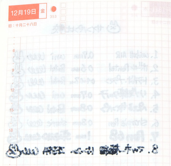 ほぼ日手帳とペンの相性比較!サインペン比較