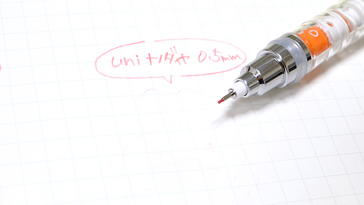 カラーシャープペンの「ユニ ナノダイヤ0.5mm」と「カラーイーノ0.7mm」を比較してみた!