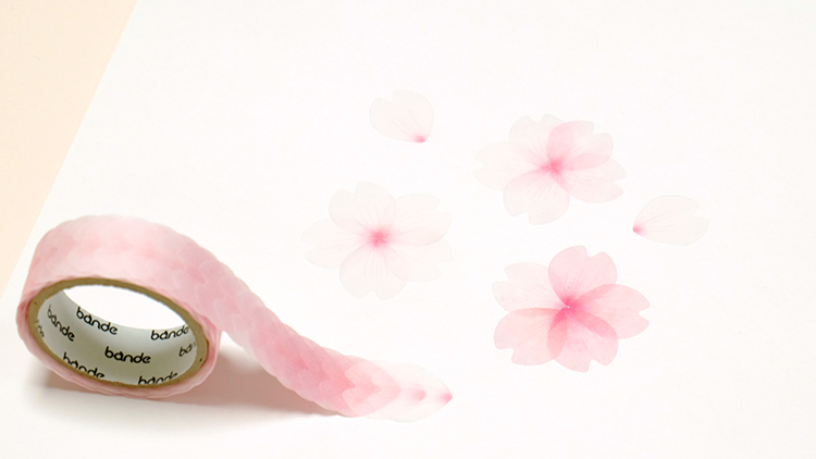 桜の花びらのマスキングテープで話題! 1枚ずつ使える「bande(バンデ)」のマスキングロールステッカー