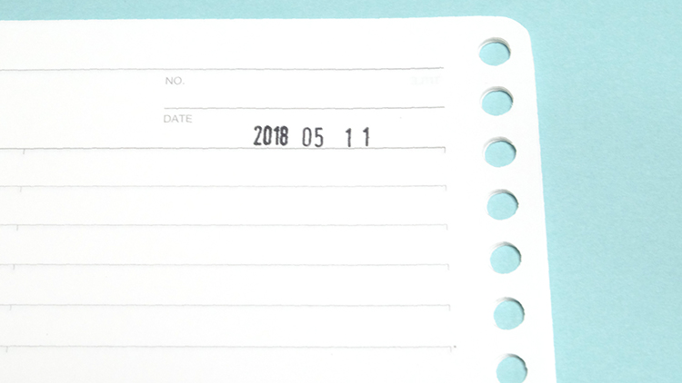日付スタンプはメモに便利!おすすめのcolop(コロップ)回転日付ハンコ