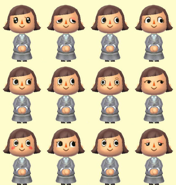どうぶつの森ハッピーホームデザイナー女の子顔