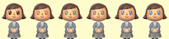 どうぶつの森ハッピーホームデザイナー女の子目の色