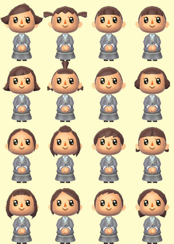 どうぶつの森ハッピーホームデザイナー女の子髪型