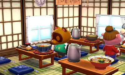 ハピ森たぬきち社長とラーメン
