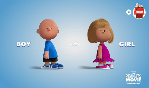 スヌーピーピーナッツ風のキャラクターが作れる「Get Peanutized」男女性別選択