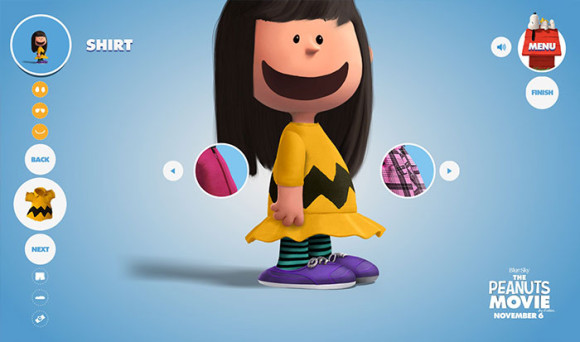 スヌーピーピーナッツ風のキャラクターが作れる「Get Peanutized」チャーリーブラウンの服