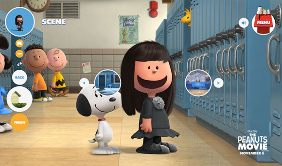 スヌーピーピーナッツ風のキャラクターが作れる「Get Peanutized」背景にスヌーピー