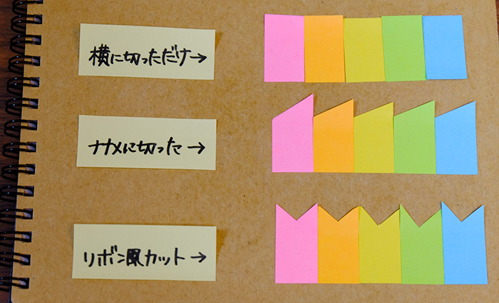 手帳やノートの見出しに便利な簡単付箋アレンジ術 フムフムハック