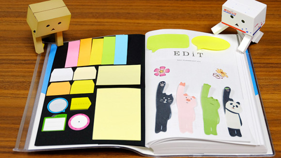 ほぼ日手帳やEDiT手帳で簡単にできる付箋の収納術！EDiT手帳の表紙を使う