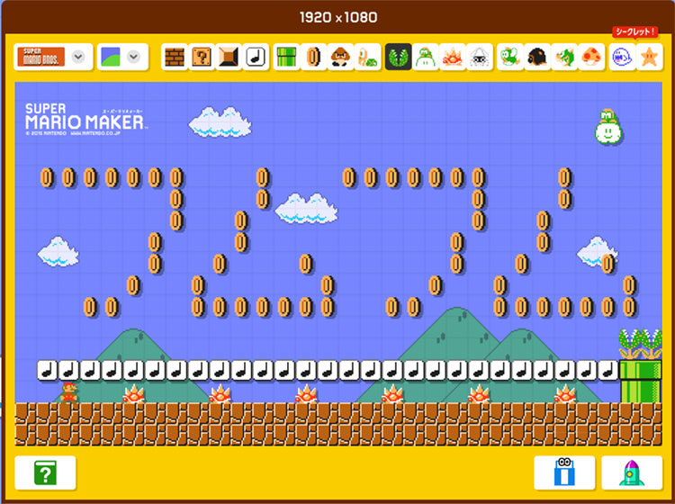 『スーパーマリオ"カベガミ"メーカー』作ってみた