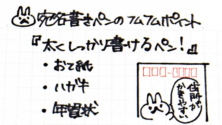 ハガキや手紙の住所が綺麗に書ける 宛名書きペン で美文字に フムフムハック