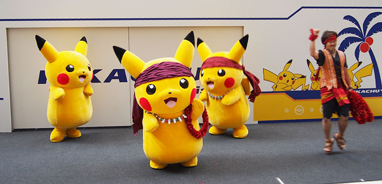 ランドマークプラザ「ピカチュウ・アイランド」バンダナピカチューレイキャッチ