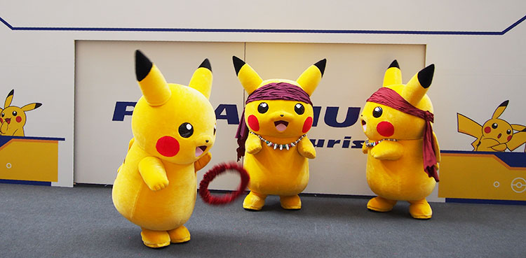 ランドマークプラザ「ピカチュウ・アイランド」バンダナピカチューレイキャッチ失敗
