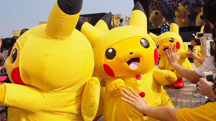 赤レンガ倉庫「スプラッシュ・アップ!」カッパピカチュウ