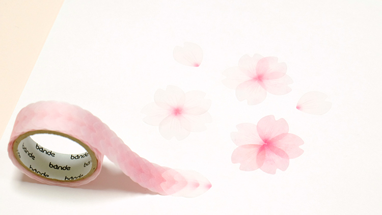 桜の花びらのマスキングテープで話題！ 1枚ずつ使える「bande（バンデ）」のマスキングロールステッカー