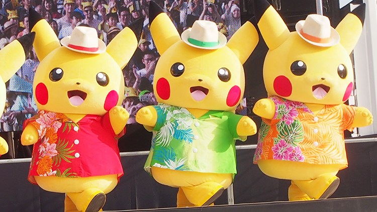 2017年ピカチュウだけじゃない ピカチュウ大量発生チュウ!横浜赤レンガ倉庫ずぶぬれスプラッシュショー「水のカーニバル」
