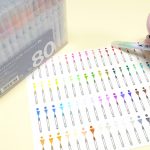 イラストにおすすめ!呉竹「ZIG クリーンカラーリアルブラッシュ」80色を購入し、カラーチャートを作る